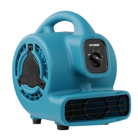 Xpower P-80-Blue - 600 CFM Multi-Purpose Mini Mighty Air Mover, Utility Fan, Dryer, Blower