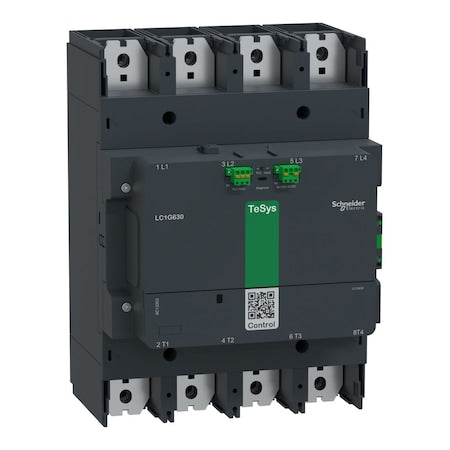 Schneider Electric LC1G8004EHEA - IEC Magnetic Contactor, 1 NC/1 NO, 48 V-130 V AC/DC, 4 P, Spring Type