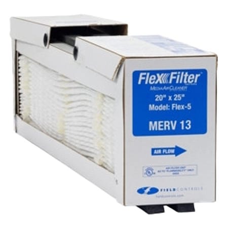 Field Controls FLEX-5 M13 - Pleated Air Filter, Polyester, Synthetic, MERV 13, 6 PK