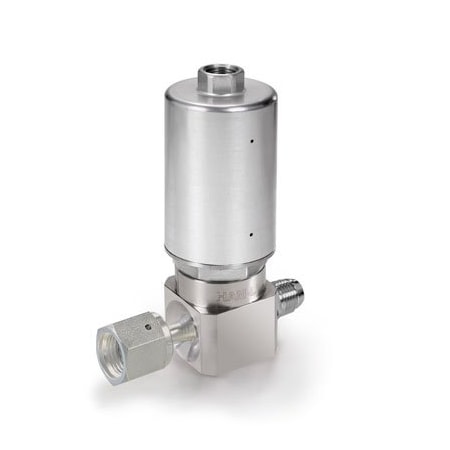 Ham-Let HM20-4VKC-GF4GM4 - Actuated Valve,2 Port UCV,1/4 in,Swivel