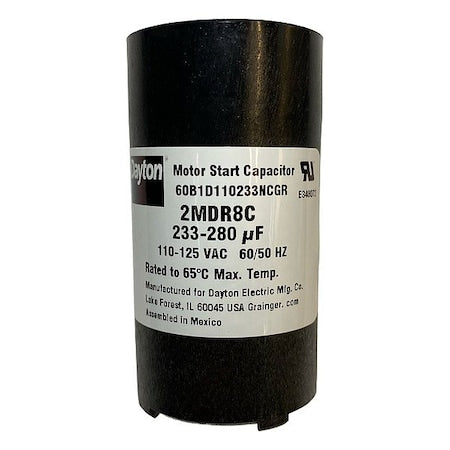 Dayton 2MDR8 - Motor Start Capacitor, Round