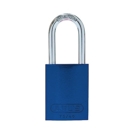 Abus 67749 - Lockout Padlock, Keyed Different, Aluminum, Blue, 1 3/4 in Shackle Height, 1 1/2 in Body Width