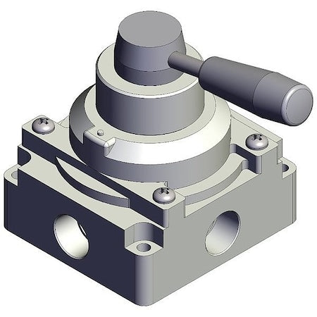 Smc VH401-N04 - Hand Valve, Exhaust, VH, Three-Position