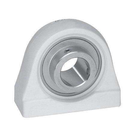 Iptci SUCTPA201-8 IP69K - Pillow Block Bearing, Polymer Housing Material, Set Screw, Ball, 1/2 in Dia, Stainless Steel Insert Material