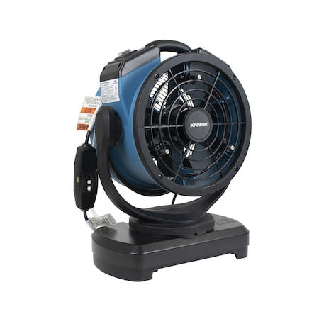 Xpower FM-68W - FM-68 W Oscillating Portable 3 Speed Outdoor Cooling Misting Fan