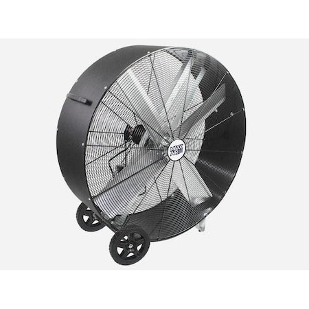 Maxx Air BF42BDPEBLK - High Velocity Industrial Fan, Floor Mount, 42 in Blade Dia, 120 V, 5,800/10,000 cfm, Non-Oscillating