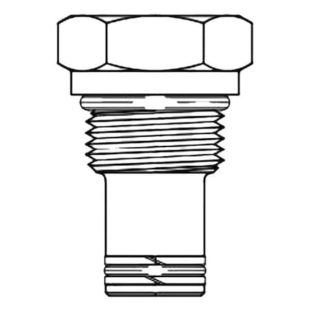 Bucher Hydraulics CPLG-12-N-20-000 - Hydraulic Cavity Plugs, 1 1/16''-12, Zinc-Coated Steel, 1, 2