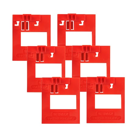 Brady 177595 - Detachable Cleat for Clamp-On Circuit Breaker Lockout 480/600 Volt 6 PK
