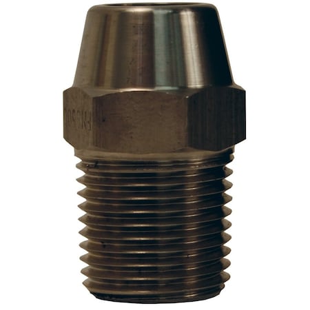 Dixon FMS500 - Hex Nipple for Welding,1/2",SS