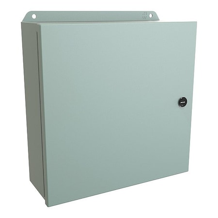 Hammond EJ12124 - Latches Electrical Enclosure, 12 in H, 4 in D, 12 in W, 12, 13, 3 R, 4, Steel