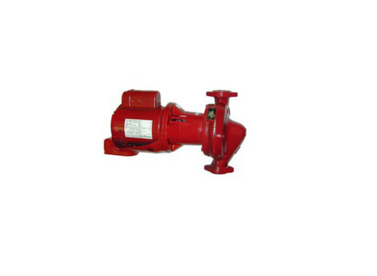 Bell and Gossett 1EF012LF model e603S inline centrifugal circulator pump assembly featuring lead free body and half horsepower motor