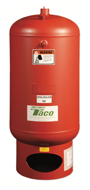 Taco CBX130-150 34-gallon vertical bladder expansion tank for hydronic heating systems