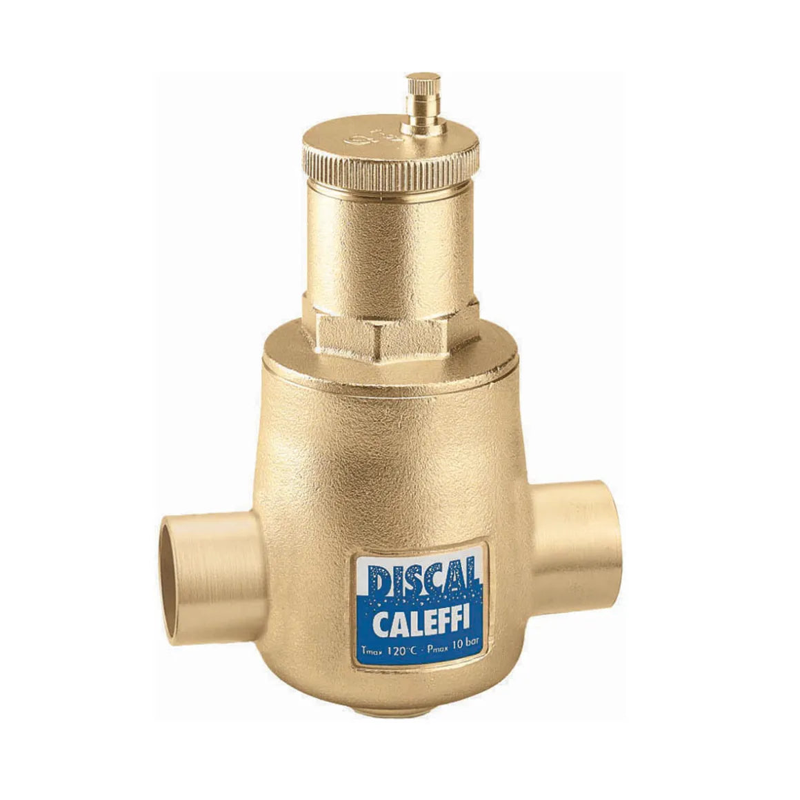 Caleffi Discal 1.25 NPT High-Efficiency Air Separator heavy-duty commercial hydronic system component.