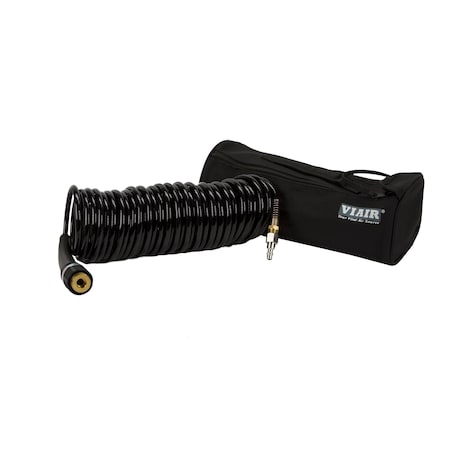Viair 00031 - Extension Braided Black Coil Hose,Closed