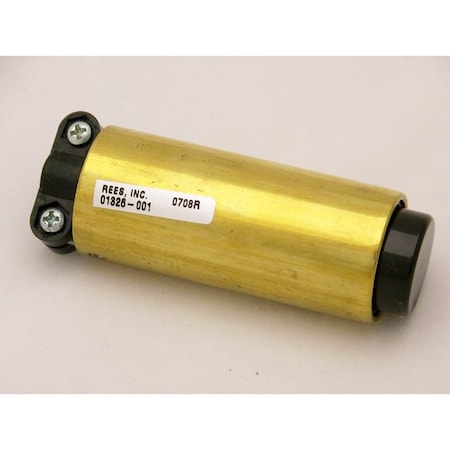 Rees 01326001 - Push Button,Cylndrcl,Brass Outr Shll,Blk