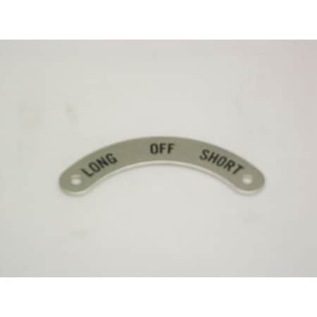 Rees 09005051 - Standard Legend Plate,Long-Off-Short