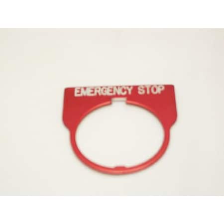 Rees 09013004 - Standard Legend Plate,Emergency Stop