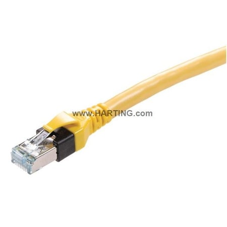 Harting 09484747757020 - Cordset,2m,Yellow,26 AWG