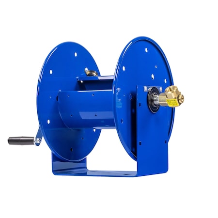 Coxreels 112-3-100 - Hand Crank Hose Reel, 100 ft 3/8 in ID, 12 in Length x 9 1/2 in Width x 13 in Height, Nitrile, Brass