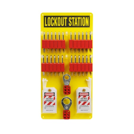 Brady 153687 - Lockout Station,0.035" D,23.5" H,11.5" W