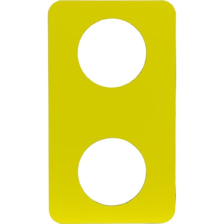 Schneider Electric 9001SKN200 - Legend plate, Harmony 9001 SK, 30mm, for control station, yellow, unmarked