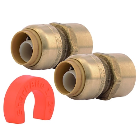 Sharkbite 22604LF - Tube Fitting Kit, Push-to-Connect, Brass
