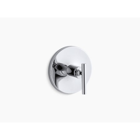 Kohler K-T14488-4-CP - Purist(R) Thermostatic Valve Trim With Lever Handle, Valve Not Included