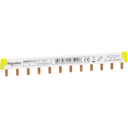 Schneider Electric A9XPH112 - Combo Busbar, 100 A, 415 V AC, 1 Phase