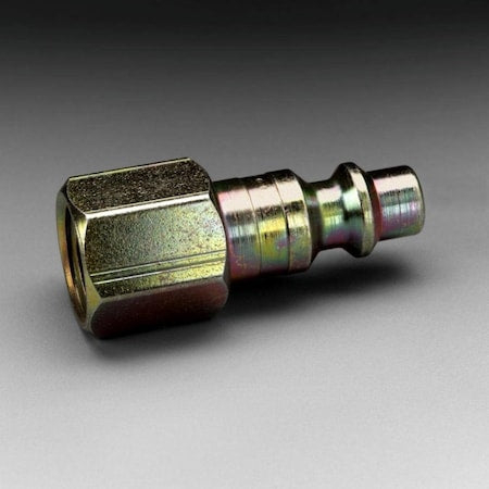 3M W-3080-2 - Quick Connect Plug, 1/4 in Body Size, 1/4 in FNPT