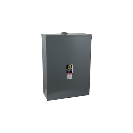 Square D 82344NRB - Safety switch, double throw, non fusible, 200 A, 600 V, 3 pole, 15 HP, neutral factory installed, NEMA 3 R, bolt on