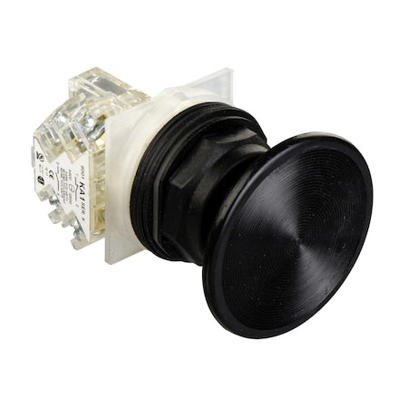 Square D 9001SKR25BH5 - Push-button, Harmony 9001 SK, plastic, mushroom 57mm, black, 30mm, spring return, 1 NO