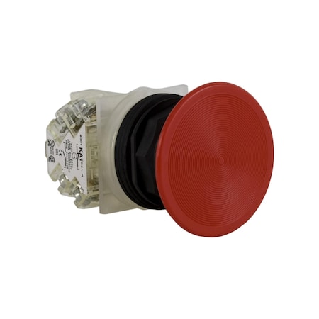 Square D 9001SKR4RH5 - Push-button, Harmony 9001 SK, plastic, snap-in plastic mushroom 35mm, red, 30mm, spring return, 1 NO