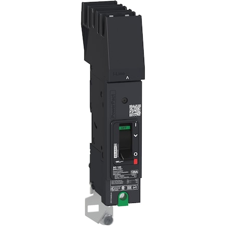 Schneider Electric BDA140303 - Molded Case Circuit Breaker, POWERPACT B Series, 30 A, 1 Pole, 277/480 V AC, 25k A at 240 V AC, B Curve