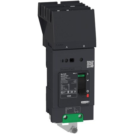 Square D BGA260602 - Molded Case Circuit Breaker, POWERPACT B Series, 60 A, 2 Pole, 347/600 V AC, 65k A at 240 V AC, B Curve