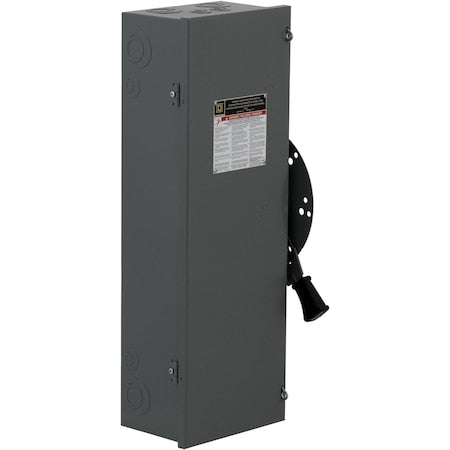 Square D DTU462 - Safety switch, double throw, non fusible, 60 A, 600 V, 4 pole, 60hp, NEMA 1