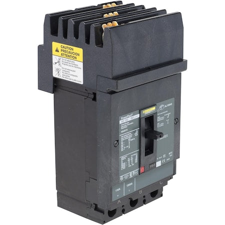 Schneider Electric HDA36150U33X - Molded Case Circuit Breaker, POWERPACT H Series, 150 A, 3 Pole, 600 V AC, 25k A at 240 V AC