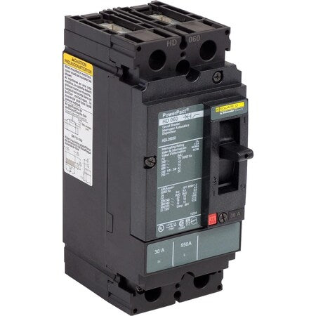 Square D HDL26035 - Molded Case Circuit Breaker, POWERPACT H Series, 35 A, 2 Pole, 600 V AC, 25k A at 240 V AC