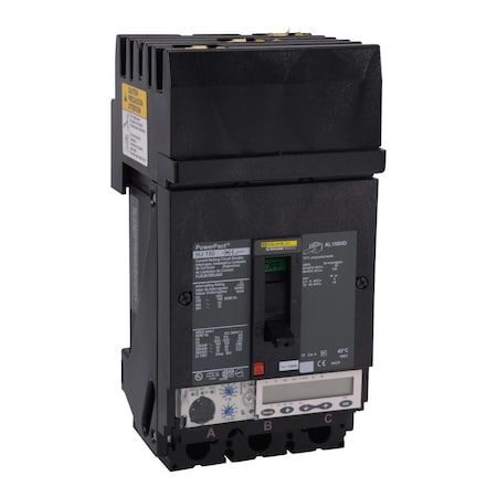 Schneider Electric HJA36100U44X - Molded Case Circuit Breaker, POWERPACT H Series, 100 A, 3 Pole, 600 V AC, 100k A at 240 V AC