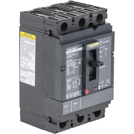 Square D HJL36035 - Molded Case Circuit Breaker, POWERPACT H Series, 35 A, 3 Pole, 600 V AC, 100k A at 240 V AC