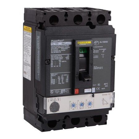 Square D HJL36100U31X - Molded Case Circuit Breaker, POWERPACT H Series, 100 A, 3 Pole, 600 V AC, 100k A at 240 V AC