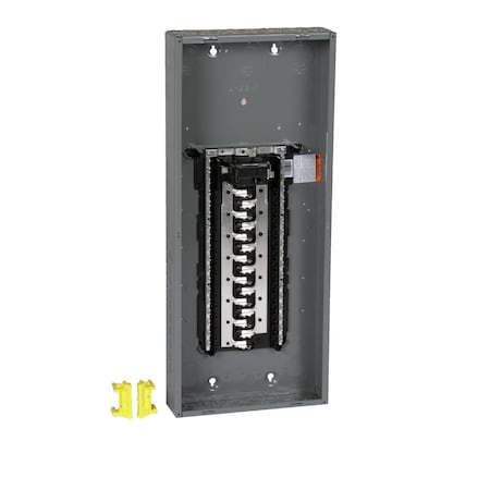 Square D HOM3060M125PC - Load Center, HOM, 30 Spaces, 125 A, 120/240 V AC, Po N Convertible Main Breaker, 1 Phase