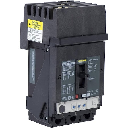 Square D HRA36100U31X - Molded Case Circuit Breaker, POWERPACT H Series, 100 A, 3 Pole, 600 V AC, 200k A at 240 V AC