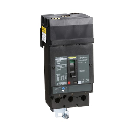 Square D JDA36200 - Molded Case Circuit Breaker, POWERPACT J Series, 200 A, 3 Pole, 600 V AC, 25k A at 240 V AC
