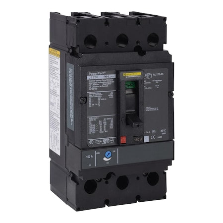 Square D JJL36200C - Molded Case Circuit Breaker, POWERPACT J Series, 200 A, 3 Pole, 600 V AC, 100k A at 240 V AC