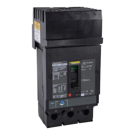 Square D JLA36250 - Molded Case Circuit Breaker, POWERPACT J Series, 250 A, 3 Pole, 600 V AC, 125k A at 240 V AC