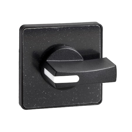 Schneider Electric KAG3H - Cam switch Operating head, Harmony K, for multifixing, plastic, matt black, 45 x 45 mm, black handle, blank for engraving