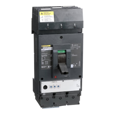 Square D LGA36400CU33X - Molded Case Circuit Breaker, POWERPACT L Series, 400 A, 3 Pole, 600 V AC, 65k A at 240 V AC