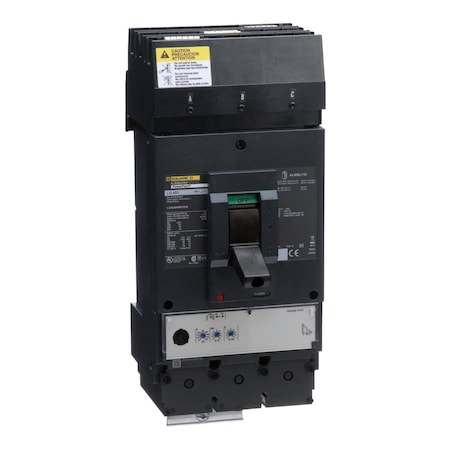 Square D LGA36400U33X - Molded Case Circuit Breaker, POWERPACT L Series, 400 A, 3 Pole, 600 V AC, 65k A at 240 V AC