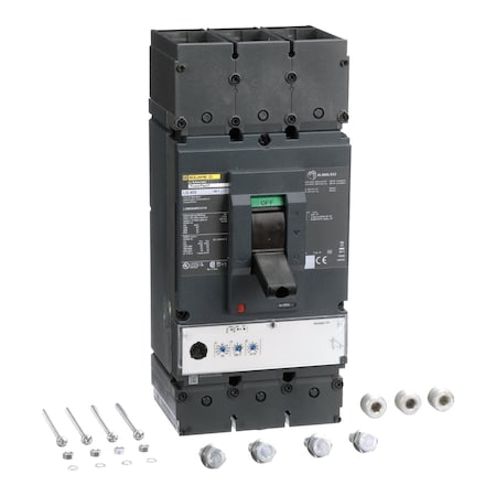 Square D LGM36400U31X - Molded Case Circuit Breaker, POWERPACT L Series, 400 A, 3 Pole, 600 V AC, 65k A at 240 V AC
