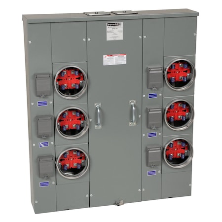 Square D MP66125 - Meter Main, MP, 120/240 V AC, Main Lug, 1 Phase